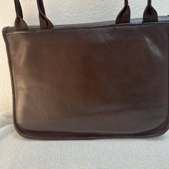 Vintage Coach Suspender Bag 9490, in Mocha Leather, Pre serial NYC early 70s - Picture 2 of 15